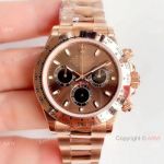 JH Factory Swiss 4130 Rolex Daytona Chocolate Replica Watch 40mm